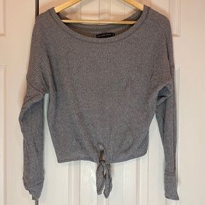 A&F GREY SWEATER